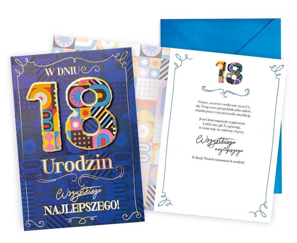 TICKET DKP-018 GEBURTSTAG EINES 18-JÄHRIGEN 18-JÄHRIGEN, ZAHLEN LEIDENSCHAFTSKARTEN - KARTEN